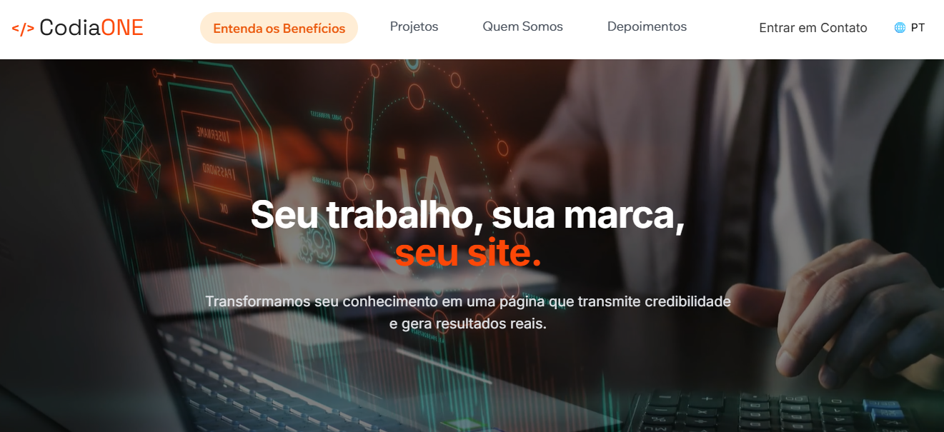 CodiaONE - Seu site